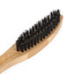 Long Handle Portable Beard Brush with Bamboo Wood Color - long handle portable beard brush