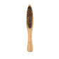 Long Handle Portable Beard Brush with Bamboo Wood Color - long handle portable beard brush