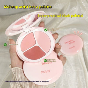 Long Lasting Blush Palette for All Skin Types Natural Matte Rouge Makeup - Teleplus long lasting blush palette skin