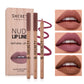 Long Lasting Fadeless Lipstick Lip Liner for Moisturizing and Coloring - Teleplus log matte lipstick lip liner long