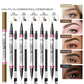 Long Lasting Fadeless Two-Fork Eyebrow Pencil in Multiple Shades - Teleplus sweat-proof long lasting fadeless two-fork