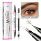 Long Lasting Fadeless Two-Fork Eyebrow Pencil in Multiple Shades - Teleplus sweat-proof long lasting fadeless two-fork