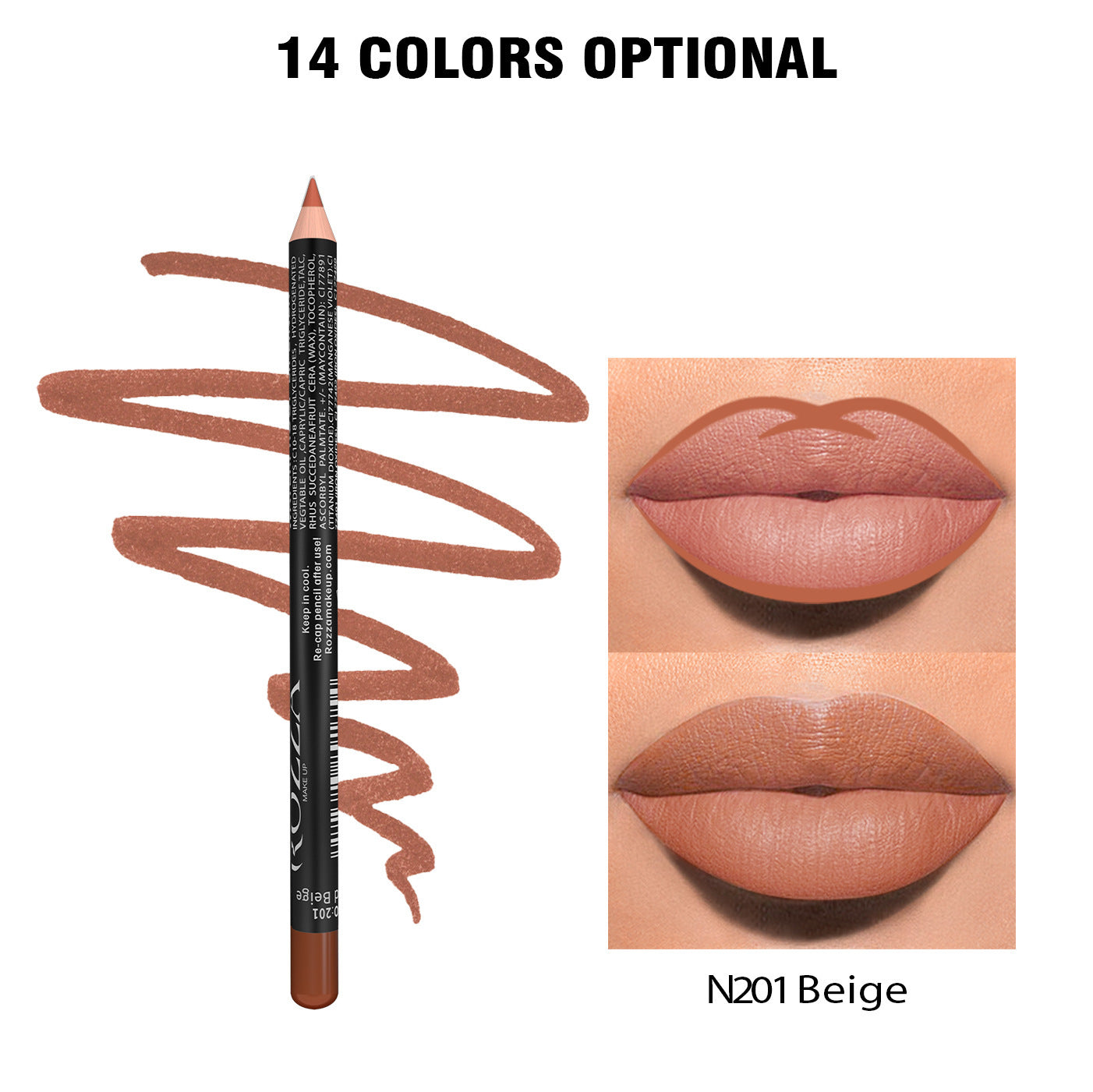 Long Lasting Lip Liner Pencil for Smooth Definition and Enhanced Color - Teleplus Lips lip liner long lasting pencil