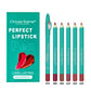 Long Lasting Lip Liner Set Natural Shades Waterproof Pencil 6 Piece Kit - Teleplus lip liner set long lasting waterproof