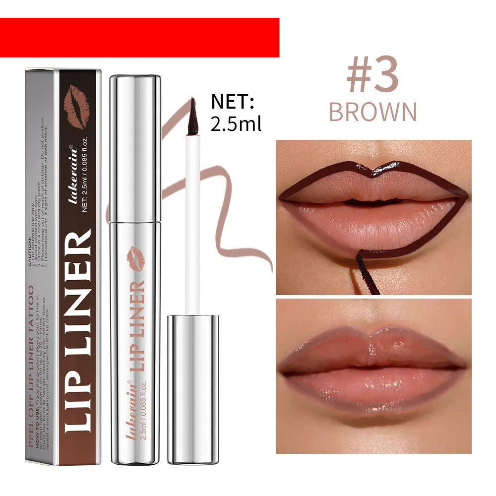 Long Lasting Lip Pencil Set Foreign Edition Rose Pink Neutral Mauve Brown Cocoa - Teleplus foreign edition rose pink