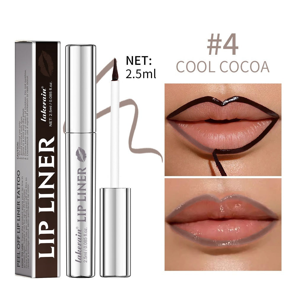 Long Lasting Lip Pencil Set Foreign Edition Rose Pink Neutral Mauve Brown Cocoa - Teleplus foreign edition rose pink