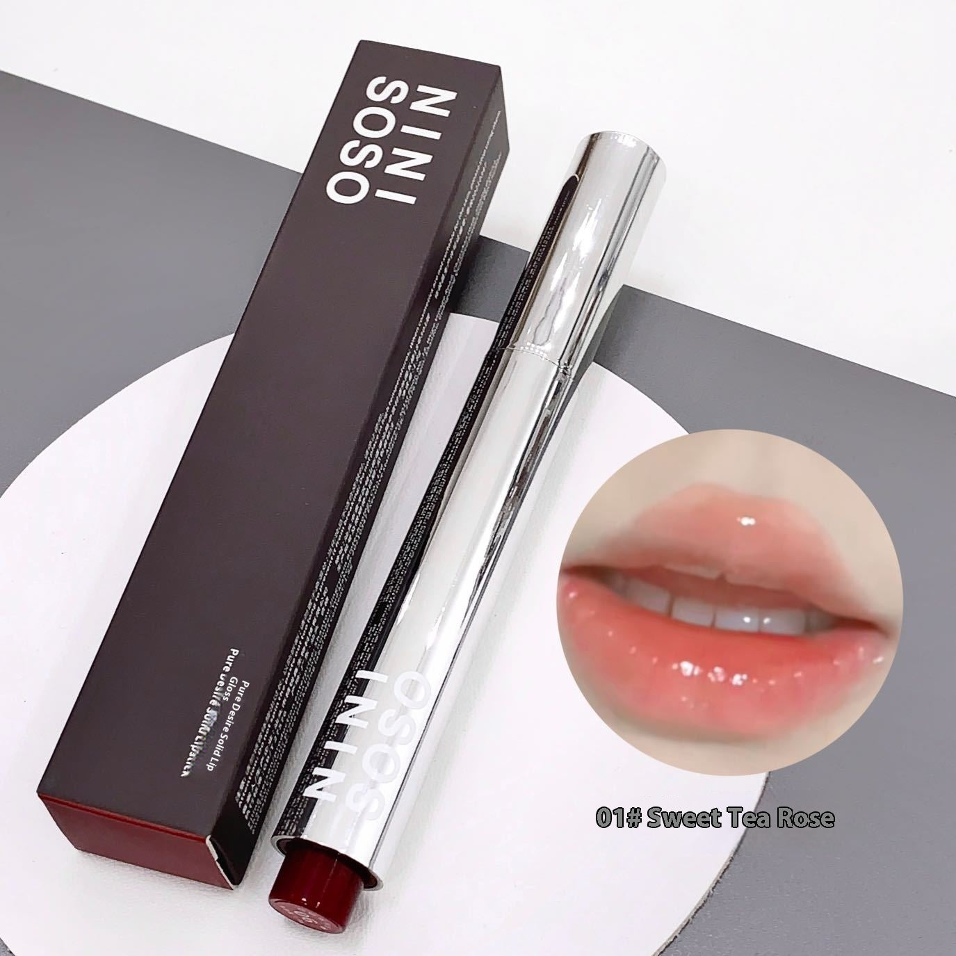 Long-lasting Moisturizing Gloss Solid Lipstick with Color-Enhancing Shades - Color-Boost lip gloss solid lipstick