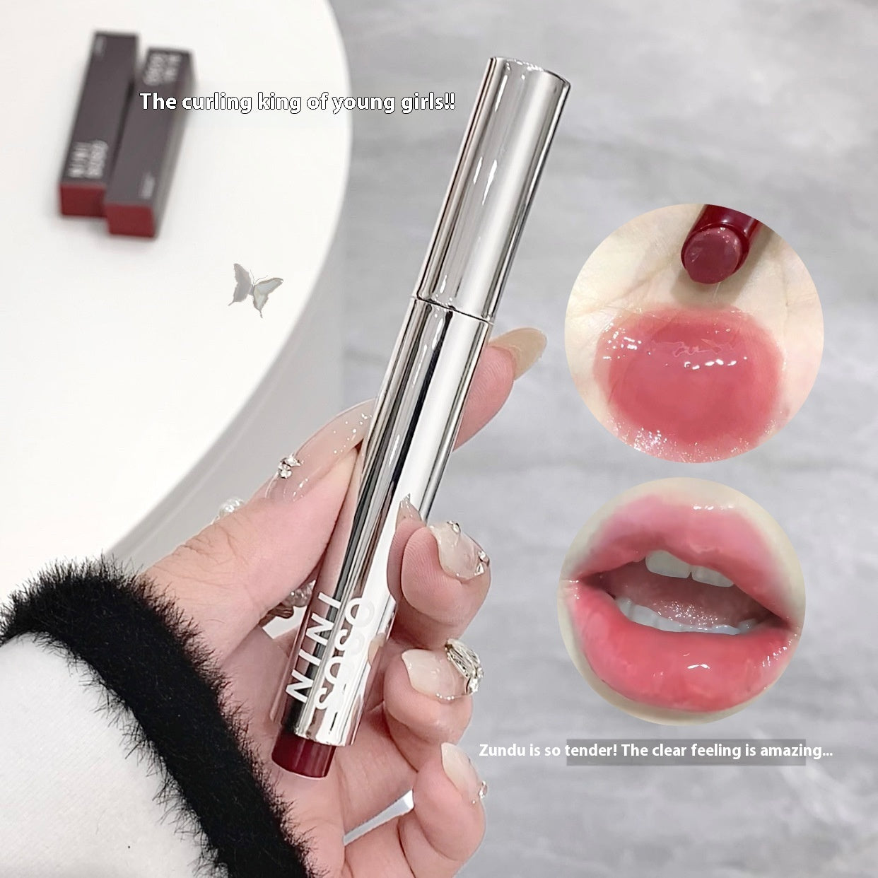 Long-lasting Moisturizing Gloss Solid Lipstick with Color-Enhancing Shades - Color-Boost lip gloss solid lipstick