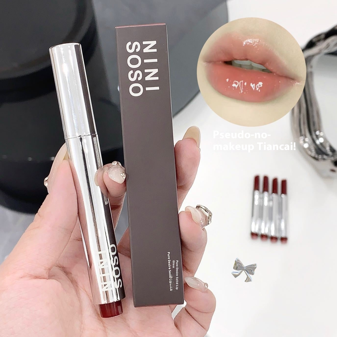 Long-lasting Moisturizing Gloss Solid Lipstick with Color-Enhancing Shades - Color-Boost lip gloss solid lipstick