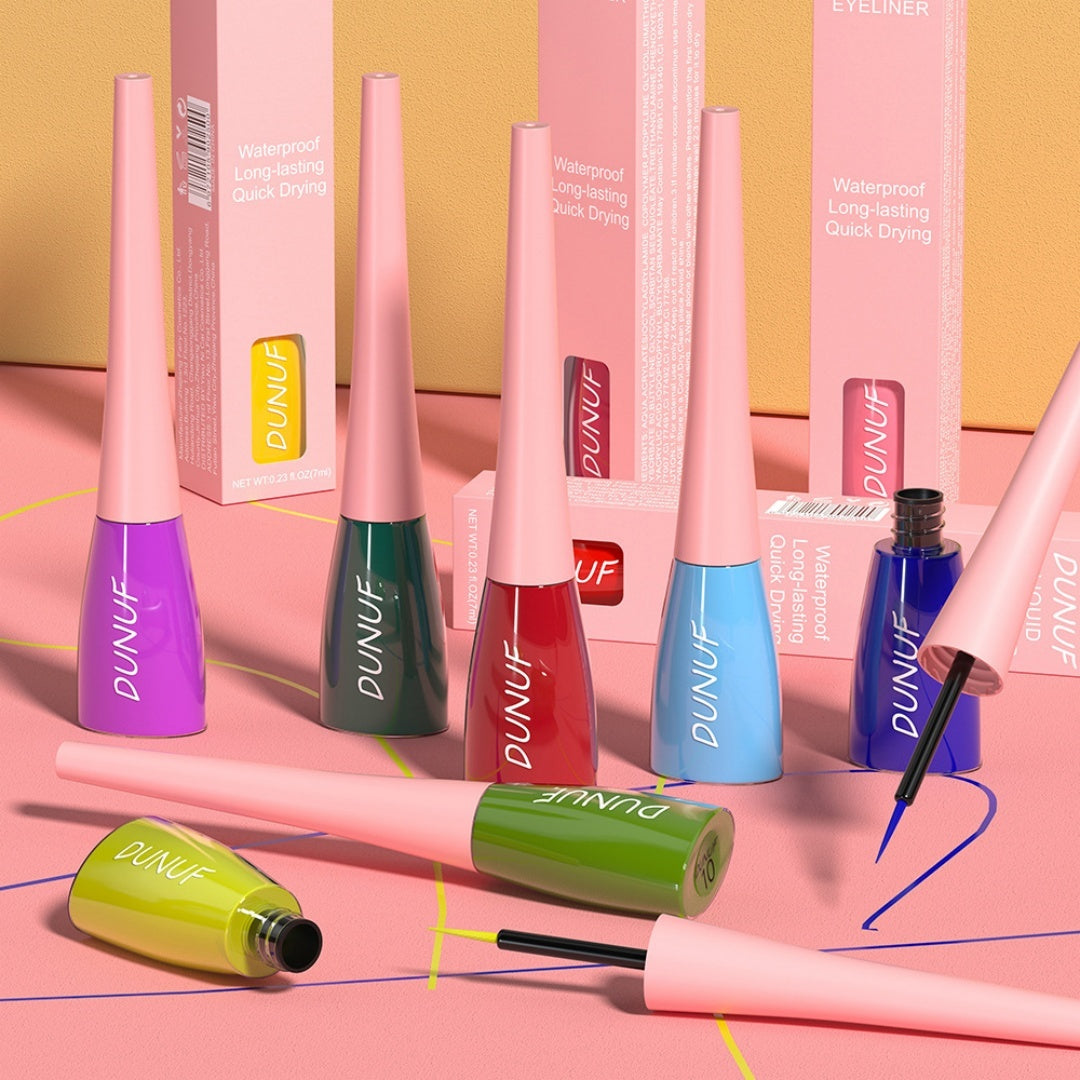 Long Lasting Waterproof Color Liquid Eyeliner in Multiple Shades - long lasting waterproof color liquid