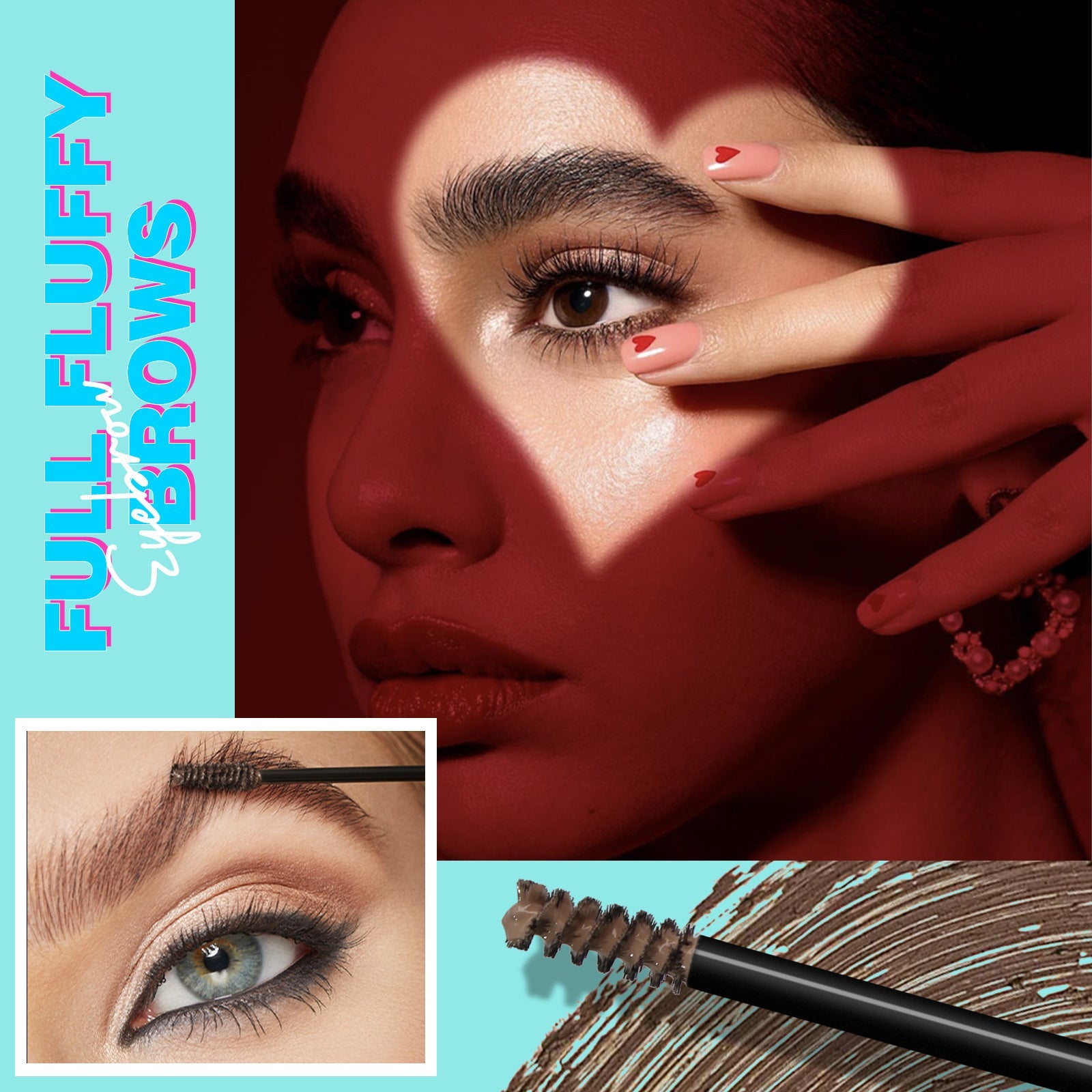 Long-lasting waterproof eyebrow cream with smudge-proof tint in multiple shades - Teleplus Waterproof Eyebrow Cream