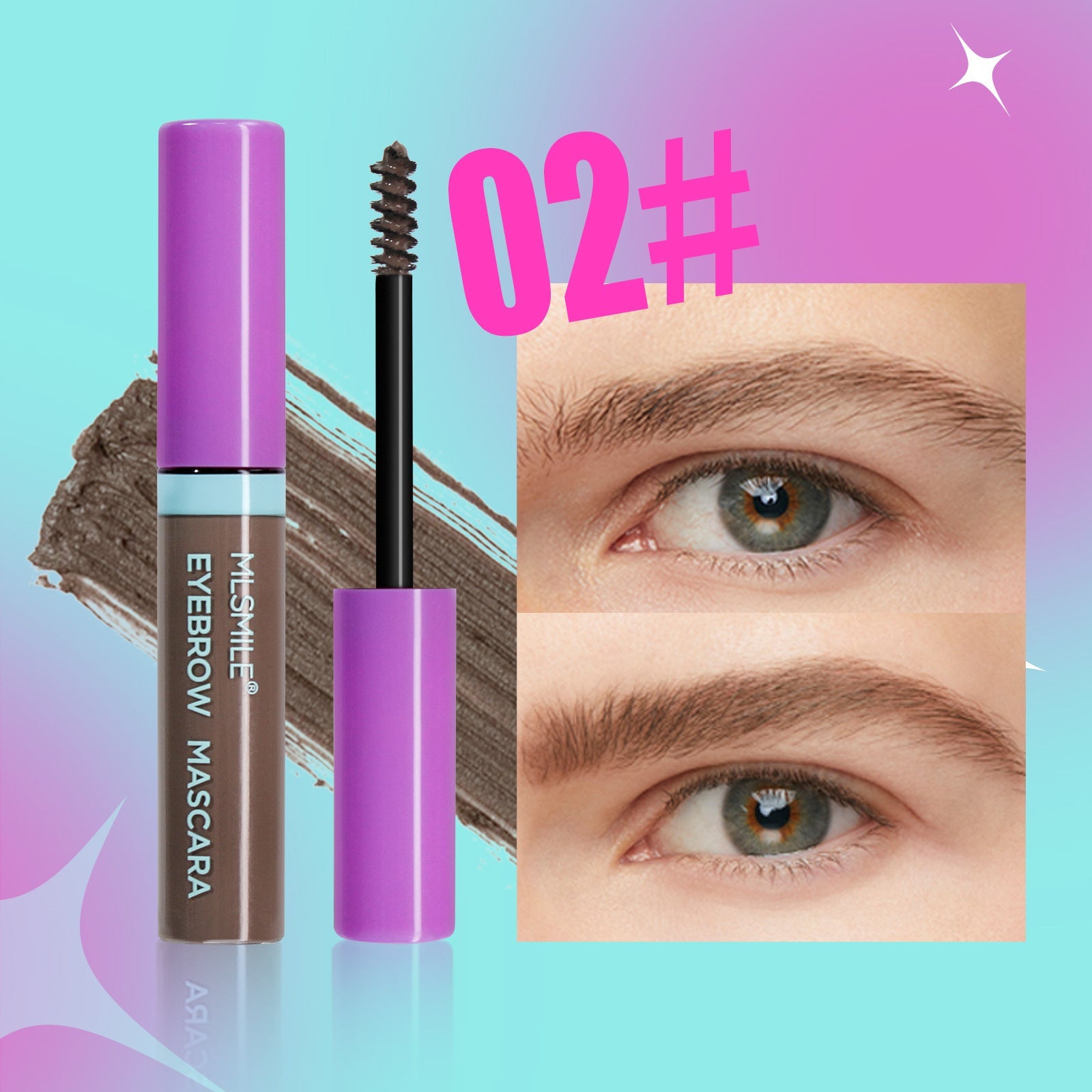 Long-lasting waterproof eyebrow cream with smudge-proof tint in multiple shades - Teleplus Waterproof Eyebrow Cream