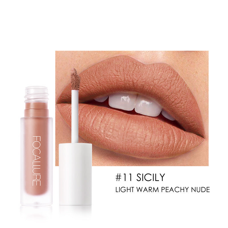 Long-Lasting Waterproof Matte Lip Gloss for Beautiful Durable Color - Teleplus matte lip gloss
