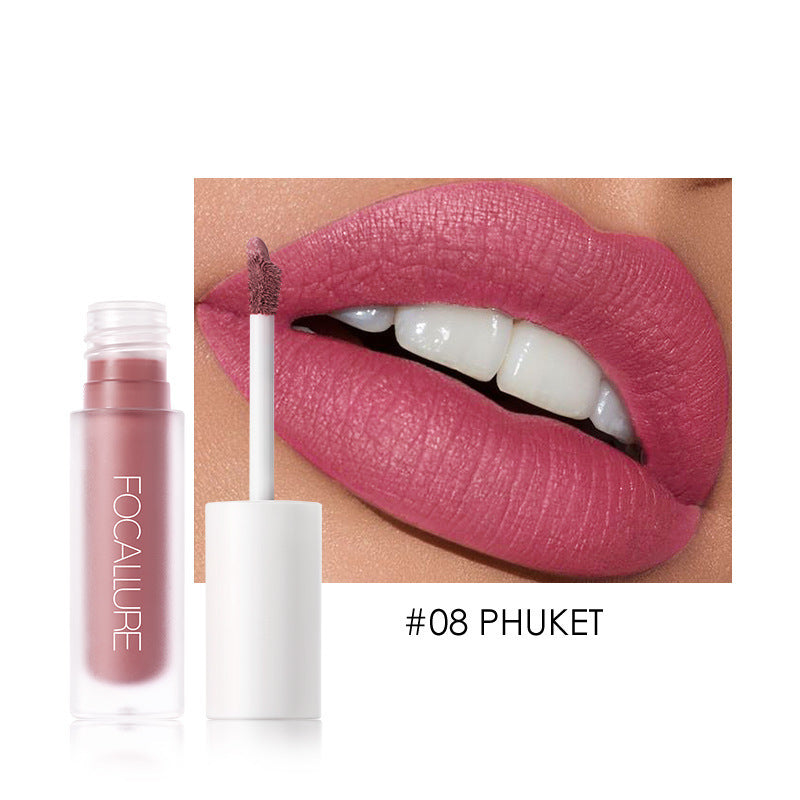Long-Lasting Waterproof Matte Lip Gloss for Beautiful Durable Color - Teleplus matte lip gloss