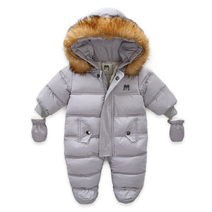 Long Sleeve Baby Kids Jumpsuit Jacket with Thick Acrylic Fabric - Teleplus baby kids jumpsuit jacket