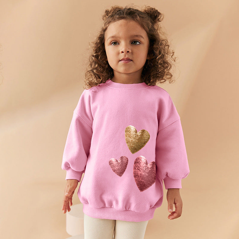 Children’s Cotton Pants and Long Sleeve Top Gift Box for US Markets - Heart Suit Fashionable Tiny Tots united states