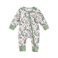 Long Sleeve Little Fish Printed One-piece - Long Sleeve Little Fish Outfit for Tiny Fashionistas