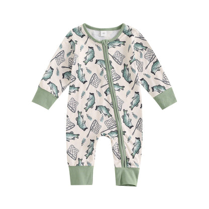 Colorful Cotton Long Sleeve Baby Shirt for United States Sizes - Little Fish Outfit Tiny Fashionistas united states chf