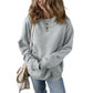 Long Sleeve Loose Fit Pullover Japanese Korean Casual Print Sweatshirt - Teleplus long sleeve