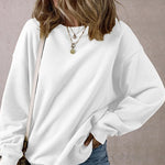 Long Sleeve Loose Fit Pullover Japanese Korean Casual Print Sweatshirt - Teleplus long sleeve