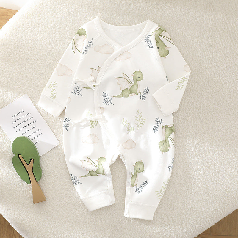 Long Sleeve One-piece Rompers Cute Pure Cotton - Cuddle Up in Cute Cotton Rompers for Tiny Humans