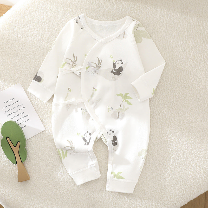 Long Sleeve One-piece Rompers Cute Pure Cotton - Cuddle Up in Cute Cotton Rompers for Tiny Humans