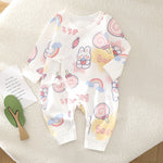 Long Sleeve One-piece Rompers Cute Pure Cotton - Cuddle Up in Cute Cotton Rompers for Tiny Humans