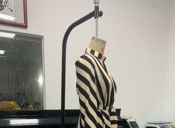 Long Sleeve Polyester Skirt Dress for Commuting with Print - Teleplus long sleeve