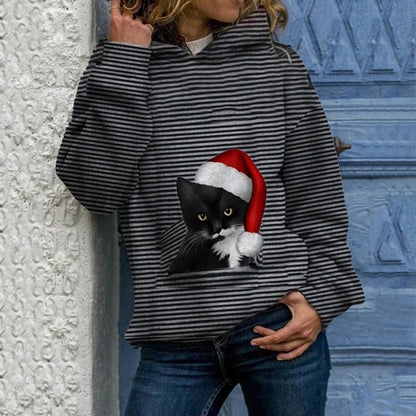 Long Sleeve Pullover Polyester Blend Top Women’s Pink Red Black Gray S-3XL - Teleplus Womens long sleeve