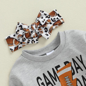 Gray Baby Outfit with Shirt and Pants for 6-24 Months United States Style - Upgrade in a Groovy Bell-Bottom Suit united