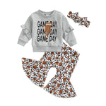 Gray Baby Outfit with Shirt and Pants for 6-24 Months United States Style - Upgrade in a Groovy Bell-Bottom Suit united