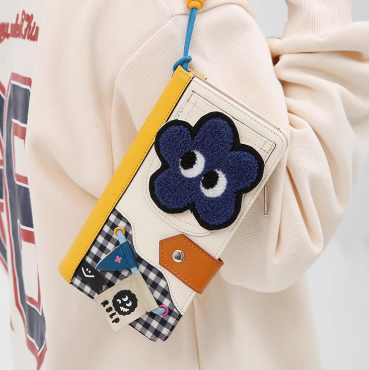 Long Wallet with Polyester Lining for Men and Women in the United States - Fun Teens Zipper Heart united states chf