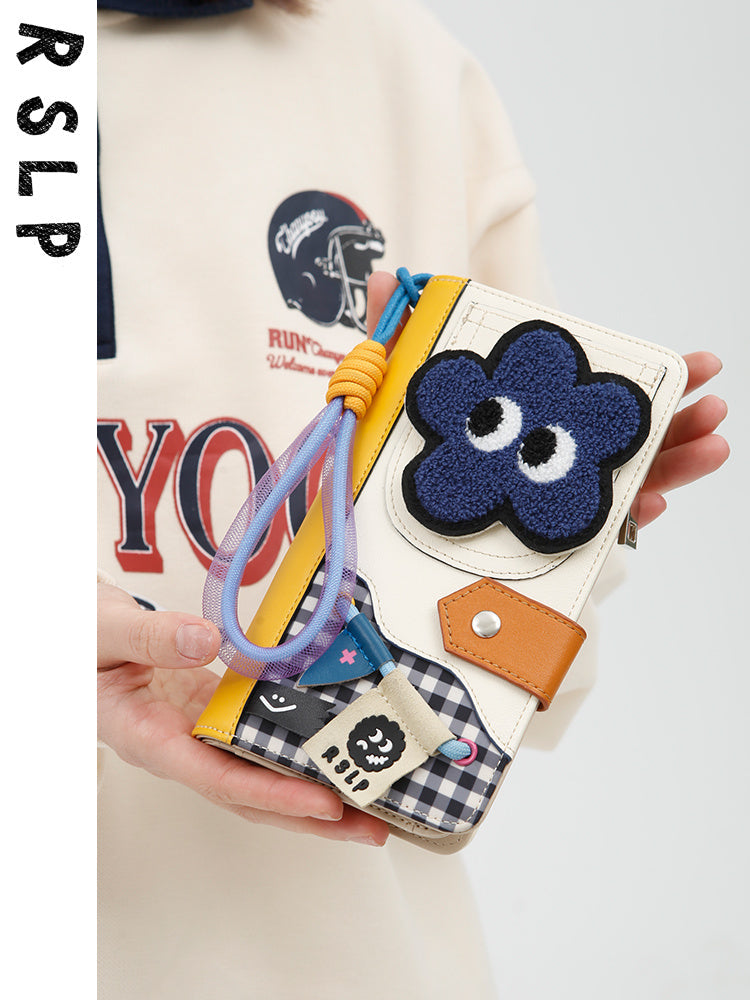 Long Wallet with Polyester Lining for Men and Women in the United States - Fun Teens Zipper Heart united states chf