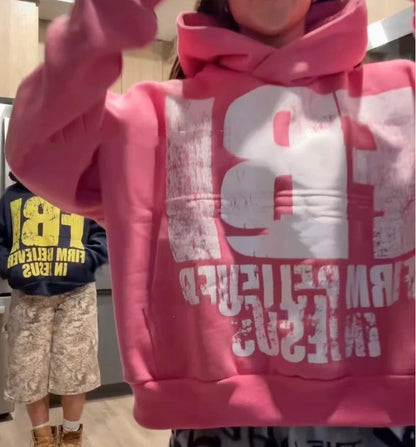 Loose Fit Pullover Sweatshirt Pocket Design Polyester Fiber Multiple Colors - Teleplus polyester fiber