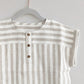 Loose Linen Cotton Striped Shirt for Men and Women - Teleplus loose linen cotton
