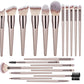 22-Piece Makeup Brush Set for Powder Blush Foundation and Eye Shadow - Get Flushed with Our Loose loose powder blush