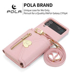 Love-Color Samsung Fall Protection PU Crossbody Wallet with Card Holder - Teleplus samsung fall protection crossbody