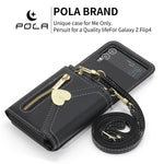 Love-Color Samsung Fall Protection PU Crossbody Wallet with Card Holder - Teleplus samsung fall protection crossbody