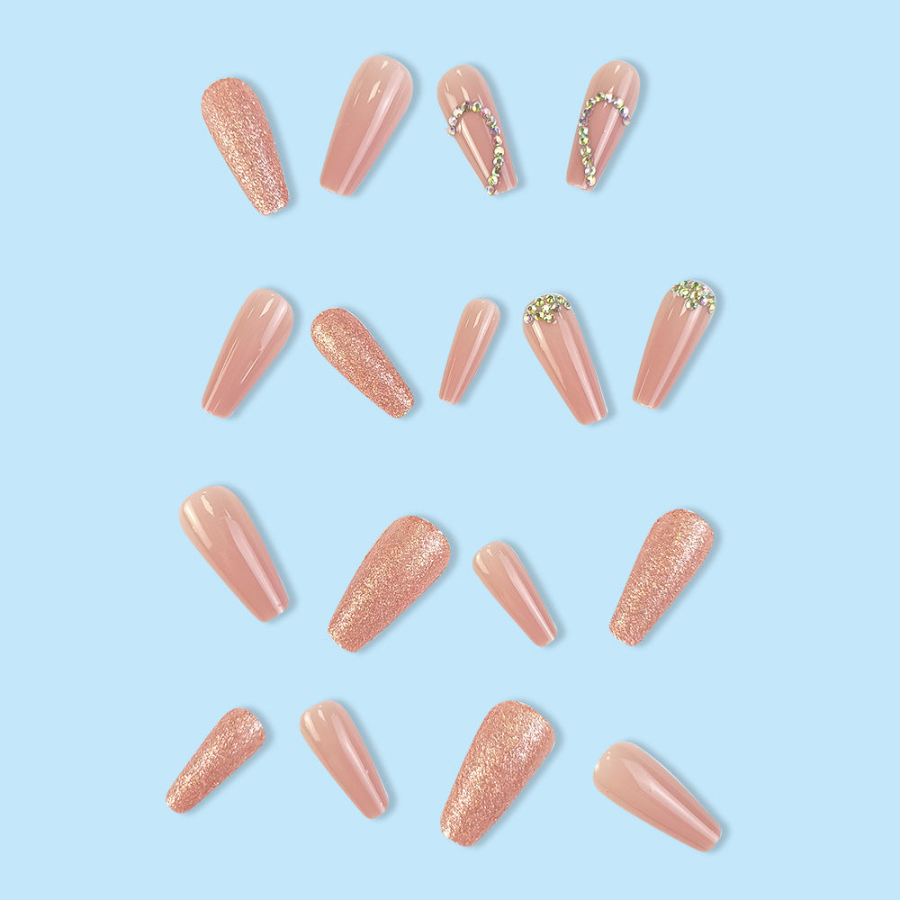 Love Hand Wear Heart-Shaped Multi-Part False Nails with Glue Pack - Teleplus love hand wear nail tip