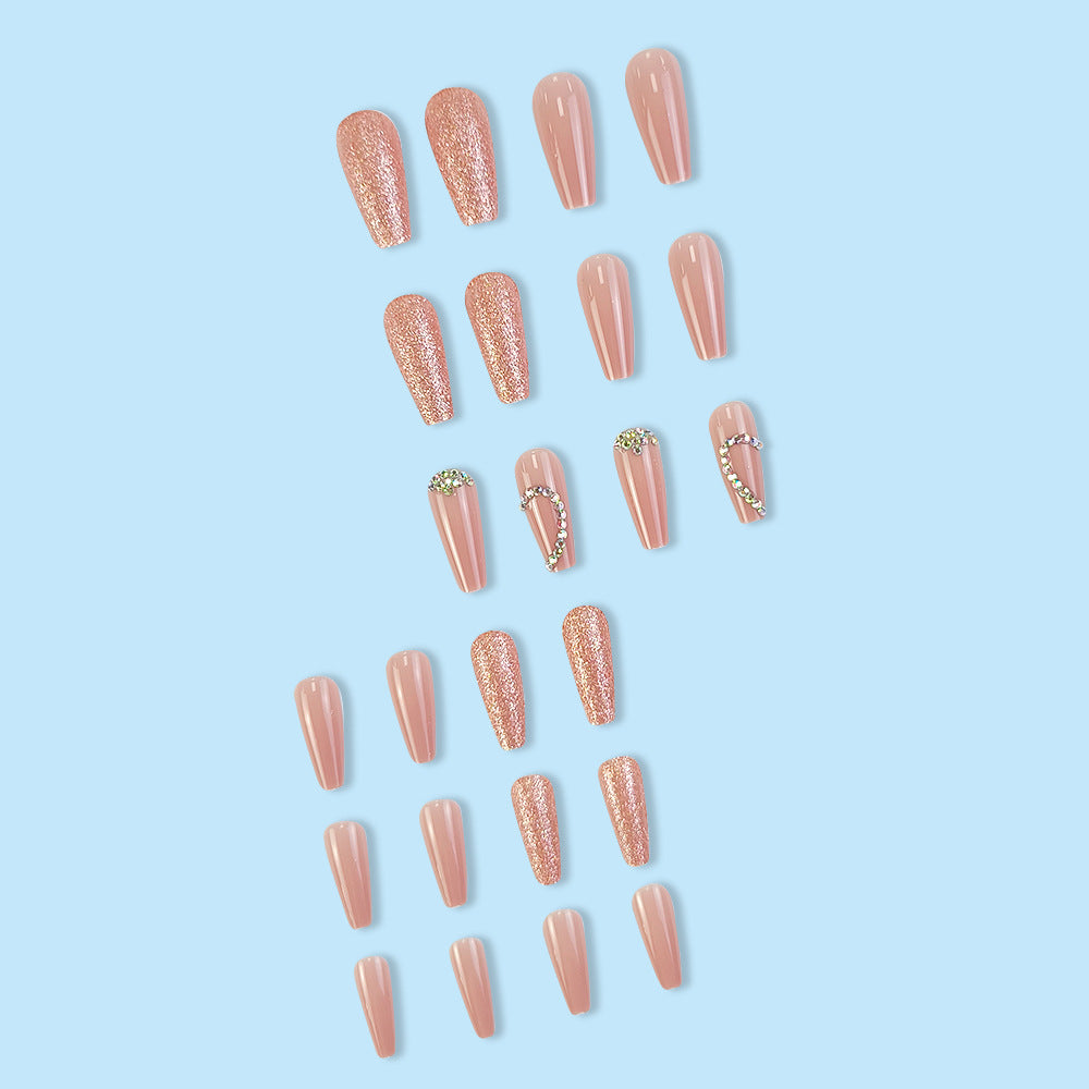 Love Hand Wear Heart-Shaped Multi-Part False Nails with Glue Pack - Teleplus love hand wear nail tip