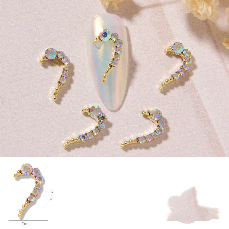 Love Heart Alloy Nail Art DIY Jewelry Piece 2g Sequin Set - Teleplus nail art diy love heart alloy jewelry piece