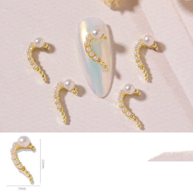 Love Heart Alloy Nail Art DIY Jewelry Piece 2g Sequin Set - Teleplus nail art diy love heart alloy jewelry piece