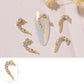 Love Heart Alloy Nail Art DIY Jewelry Piece 2g Sequin Set - Teleplus nail art diy love heart alloy jewelry piece