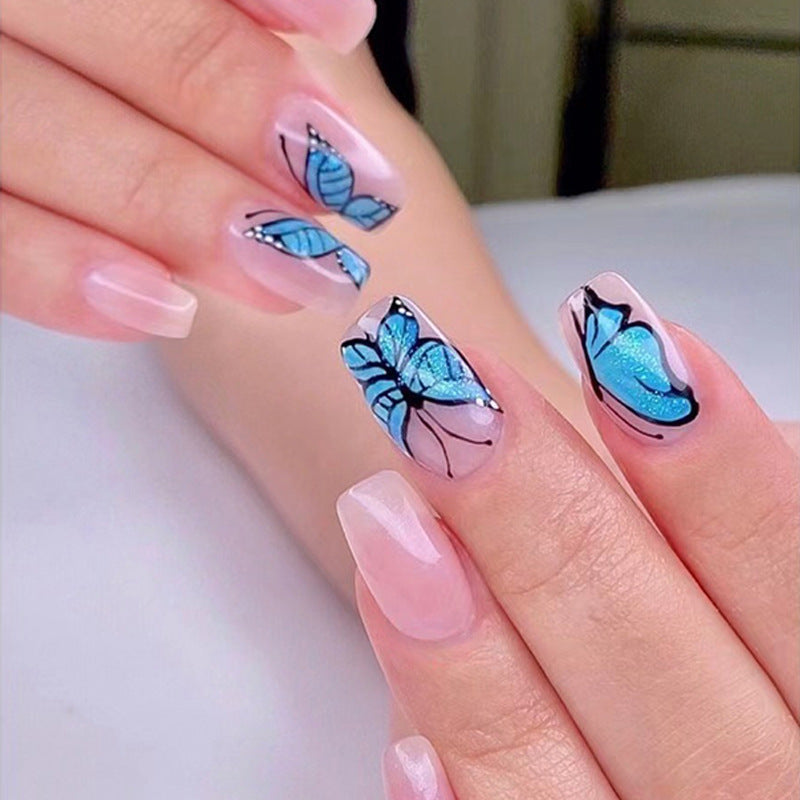 Love Milk Tea Wear Nail Finished Pieces - love milk tea wear nail