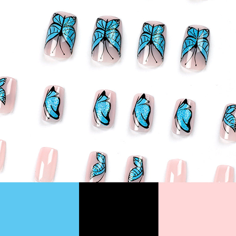 Love Milk Tea Wear Nail Finished Pieces - love milk tea wear nail