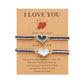Love Woven Bracelet Set with Simple Oil Dripping and Luminous Designs - Teleplus simple oil dripping luminous love