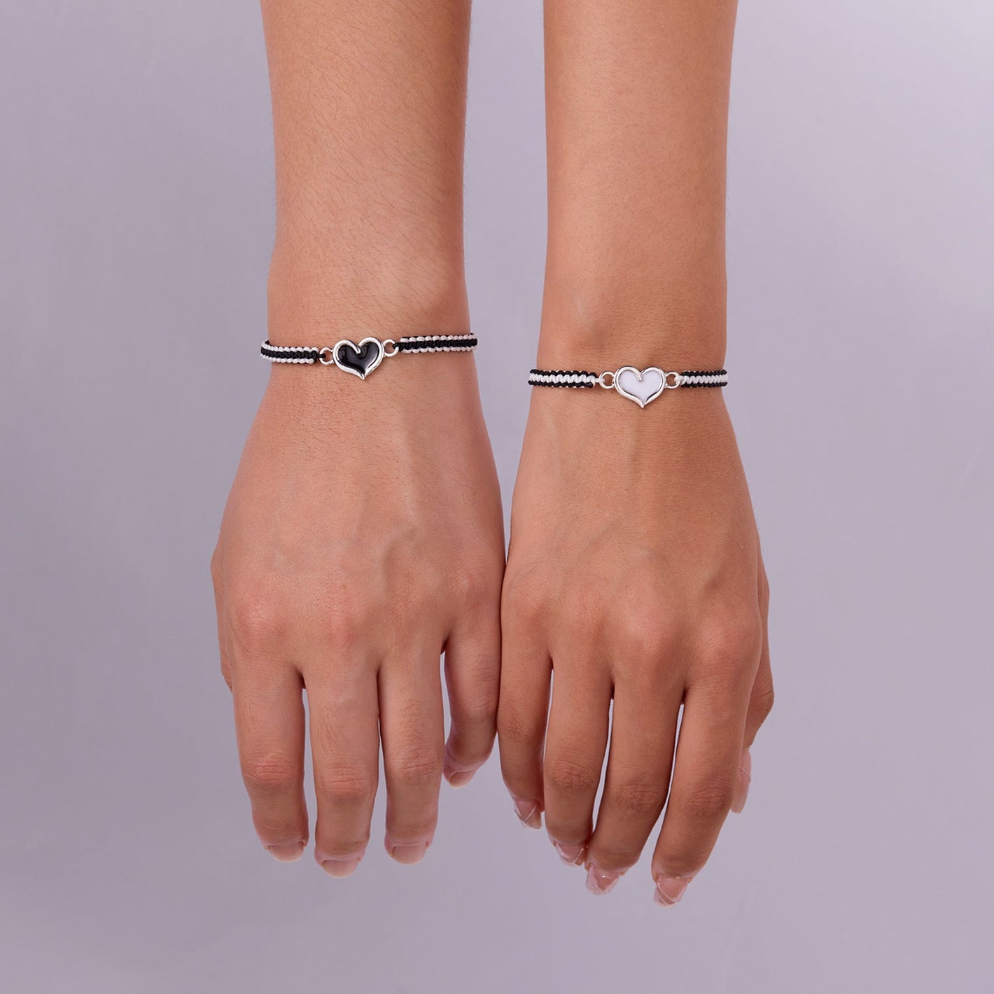 Love Woven Bracelet Set with Simple Oil Dripping and Luminous Designs - Teleplus simple oil dripping luminous love