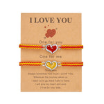 Love Woven Bracelet Set with Simple Oil Dripping and Luminous Designs - Teleplus simple oil dripping luminous love