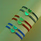 Love Woven Bracelet Set with Simple Oil Dripping and Luminous Designs - Teleplus simple oil dripping luminous love
