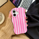 LQ5 Wave Film Phone Case Colorful Stripe Anti-Drop Protective Cover - for iPhone13 Pro lq5 wave film iphone13 pro max